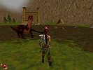 Rynn and Arokh in the village square